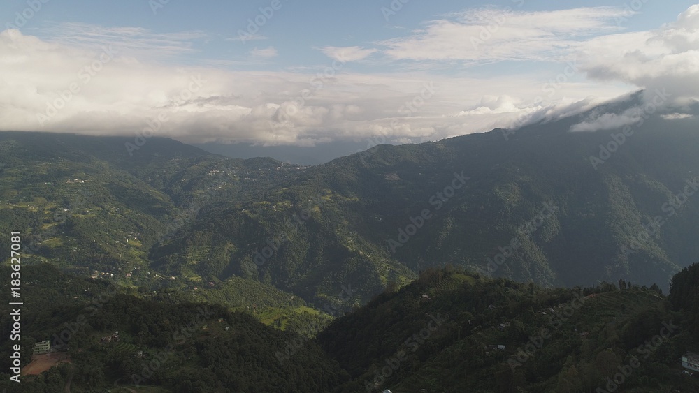 Inde Sikkim Rumtek vue du ciel