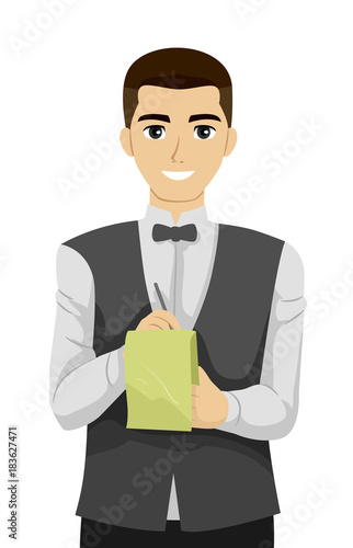 Teen Guy Waiter Order