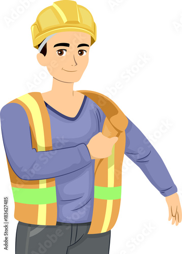Teen Guy Construction Unifo...