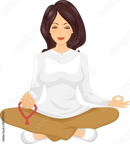 Girl Meditation Mala Beads ...