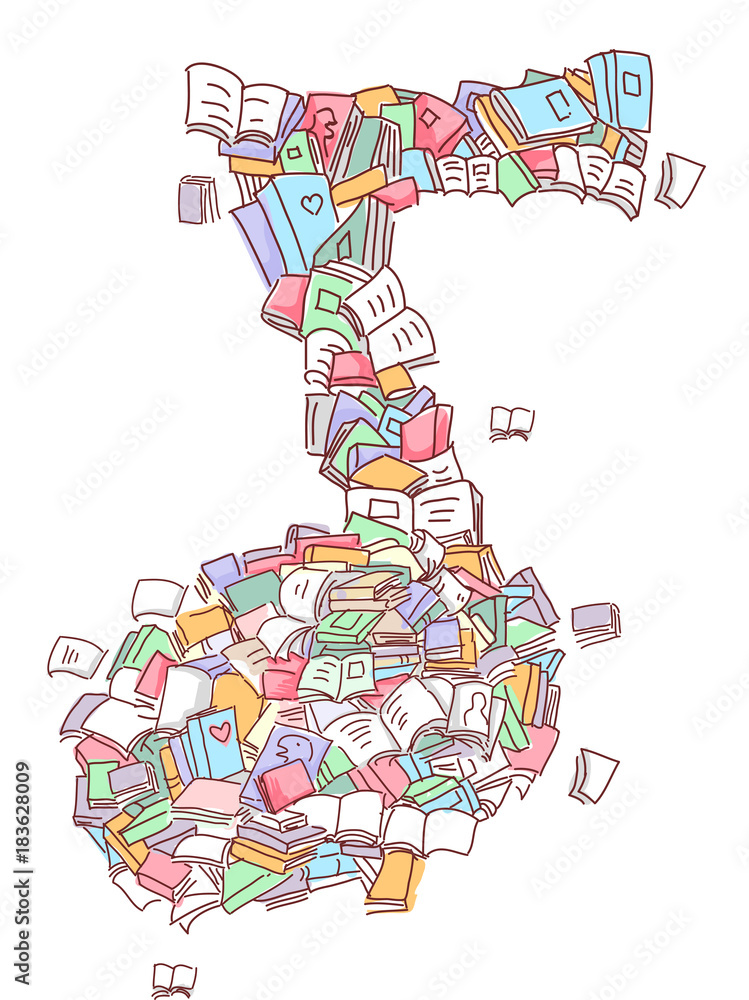 Music Note Books Illustration Music Note Books Illustration