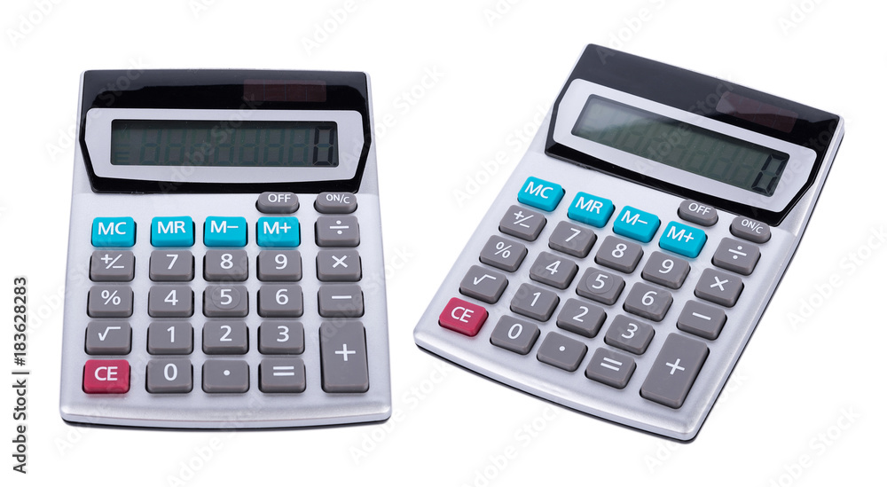 Calculator isolated on white background Calculator isolated on white background