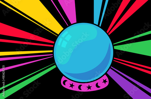 Psychic Crystal Ball Illustration