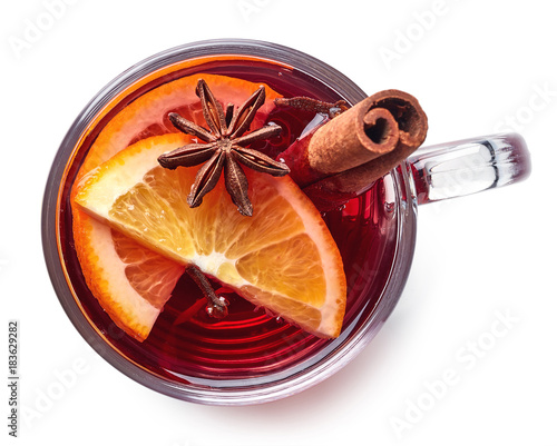 Принти на полотні Glass of mulled wine