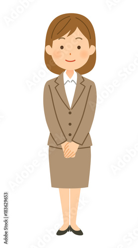 スーツの女性