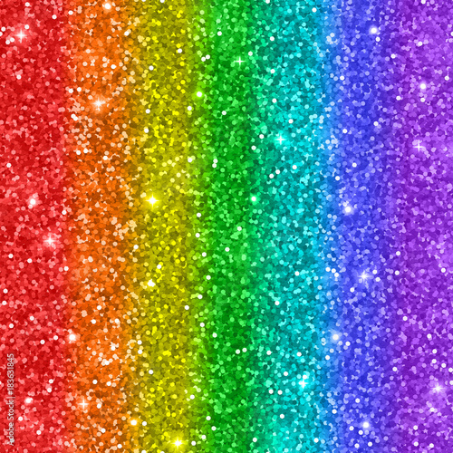 Multicolored rainbow glitter background. Vector