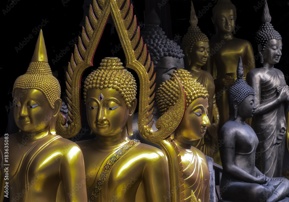 Buddha statues Bangkok Thailand