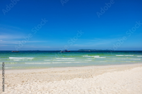 Tien Beach at Koh Larn off the coast of Pattaya Island in Thailand.