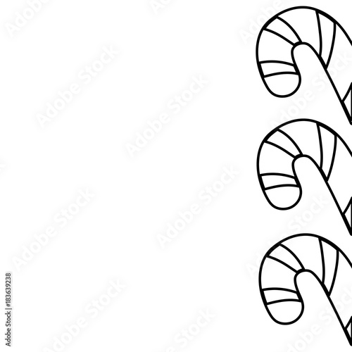 line delicious sweet walking stick background