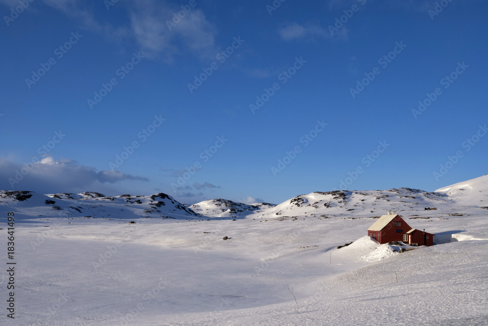 Norwegian mountain plateau Hardangervidda