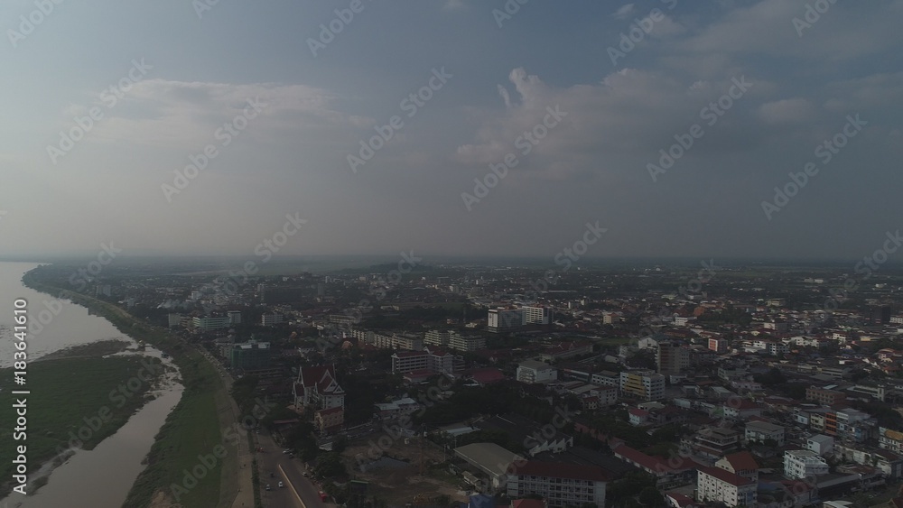 Laos Vientiane vue du ciel