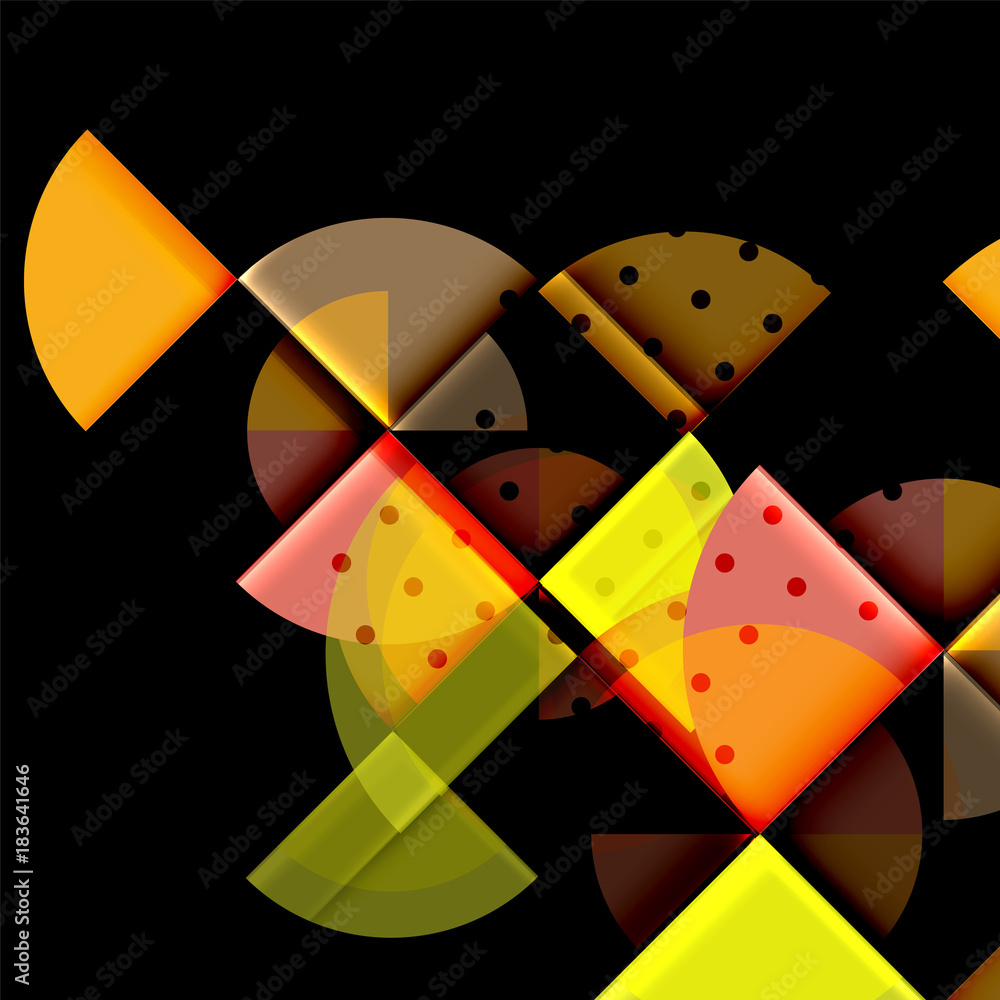 Geometric circle abstract banner Geometric circle abstract banner