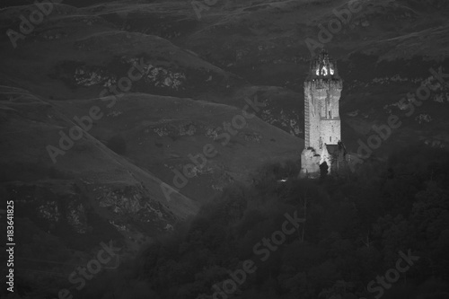 William Wallace Monument Black & White photo
