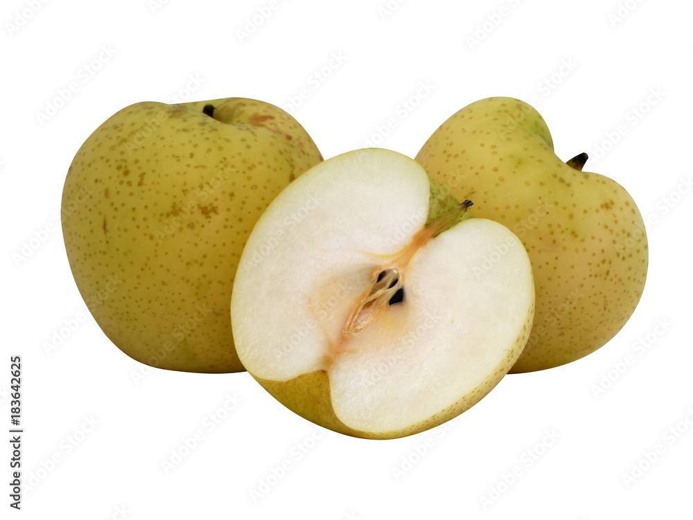 Asian pear fruit. Asian pear fruit.