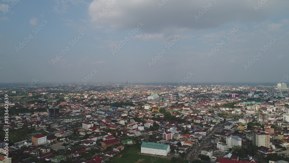 Obraz premium Laos Vientiane vue du ciel