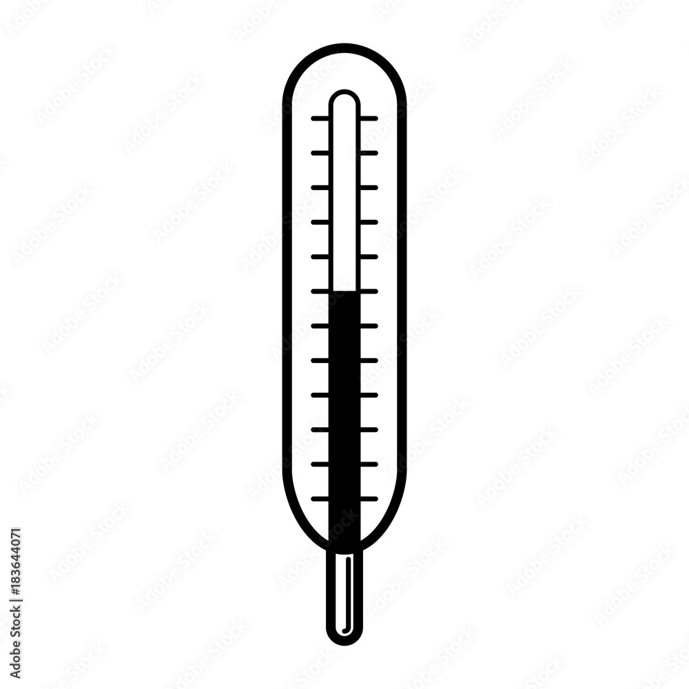 Thermometer. Baby icon on a white background, line design. Thermometer. Baby icon on a white background, line design.