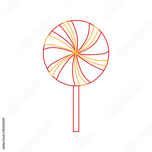 color line sweet spiral lollipop caramel candy