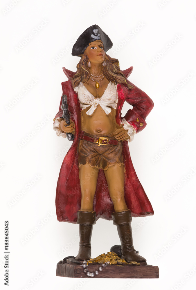 pirate girl, a pirate woman statue