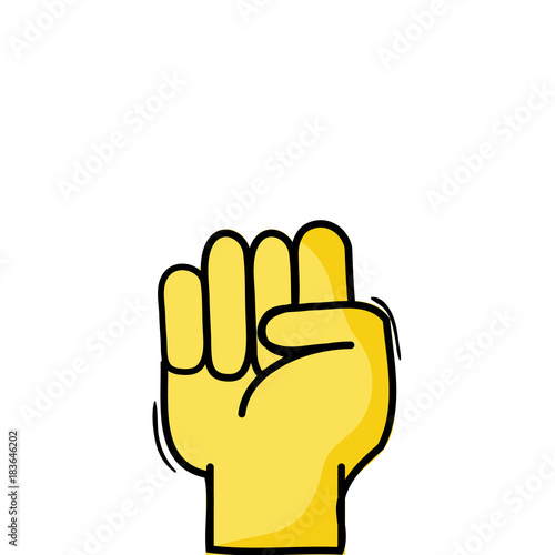 hand with oppose gesture symbol communication