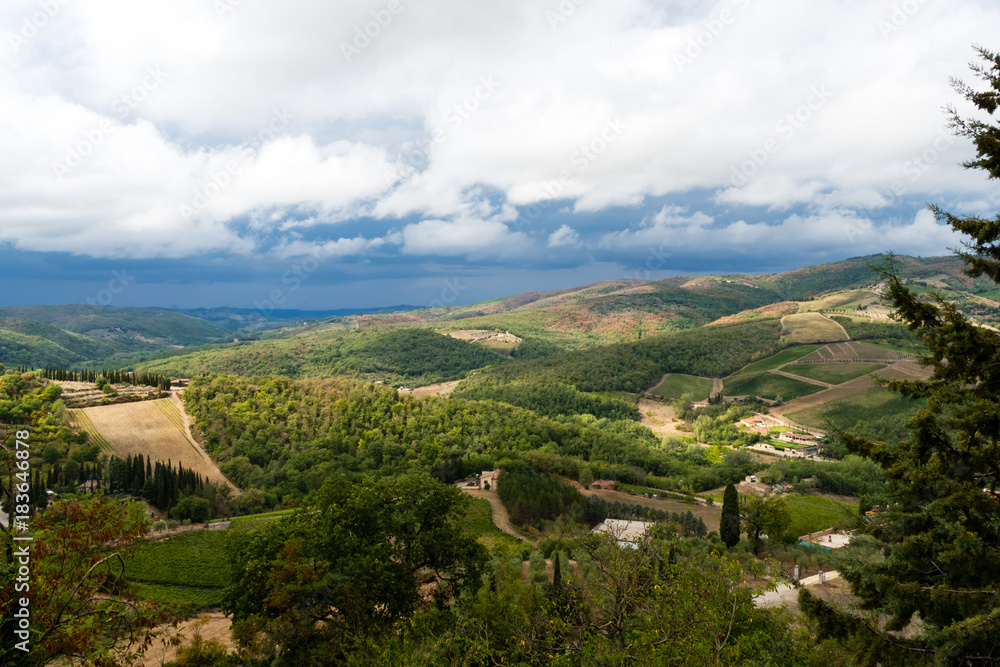 Tuscan landscape in Italy