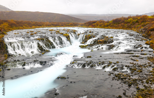 Bruarfoss Waterfall in Iceland