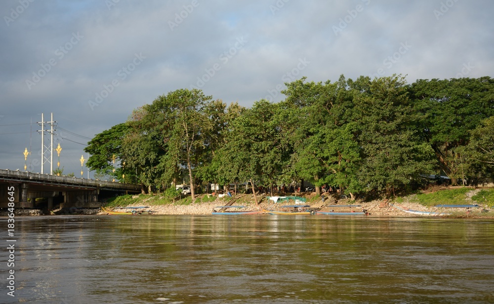 Bridge on River Kok, Chiang Rai, Thailand Bridge on River Kok, Chiang Rai, Thailand
