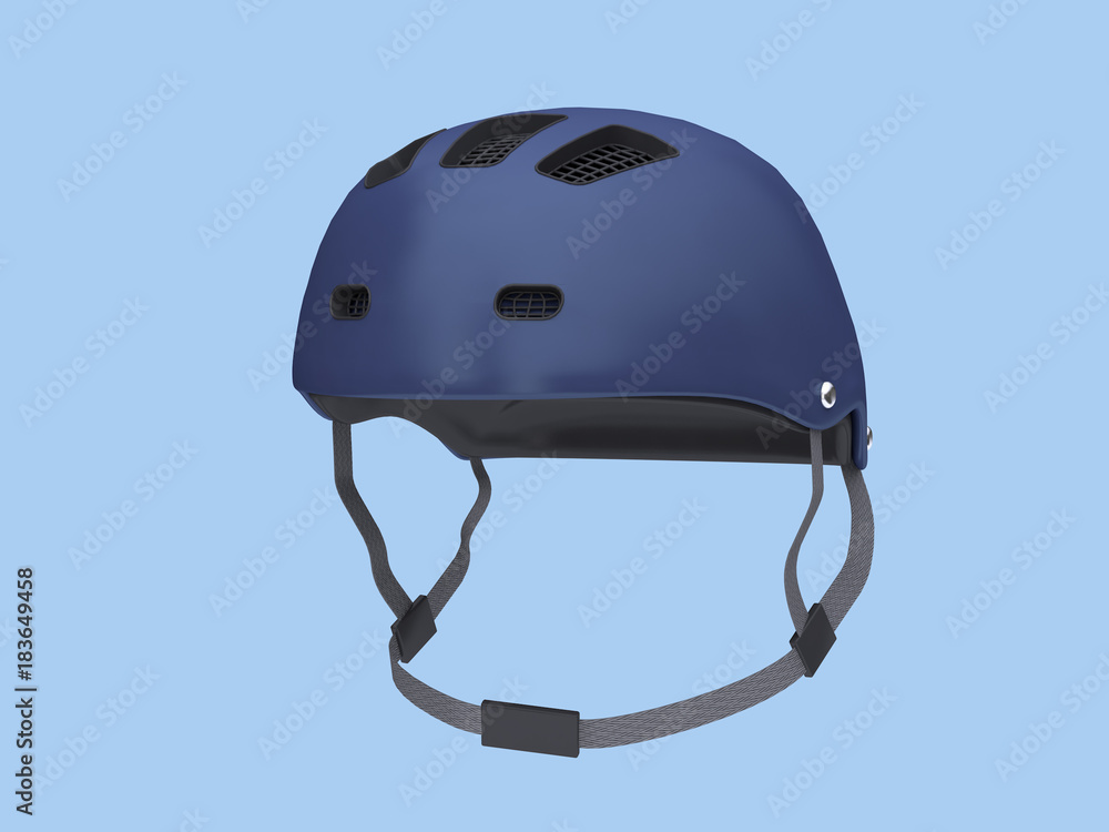 © NARUEDOL - blue helmet 3d rendering