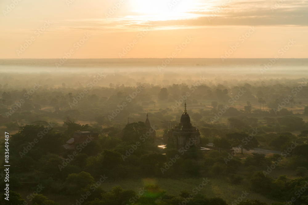 Bagan Temples at Sunrise, Myanmar