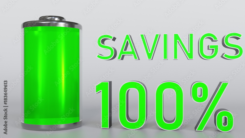 Increasing savings conceptual 3D rendering Increasing savings conceptual 3D rendering