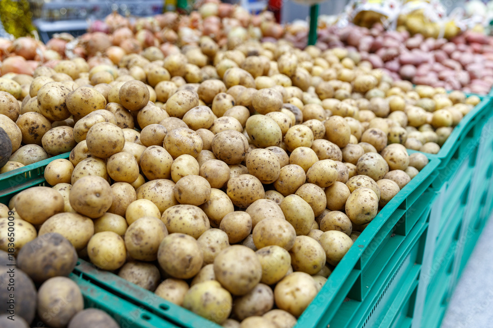 potatoes in the market market