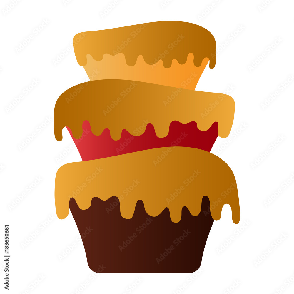Isolated birthday cake Isolated birthday cake
