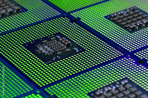 Obraz na płótnie Old Computer CPU aligned