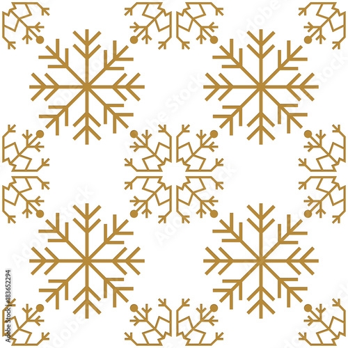 Christmas and happy new year seamless pattern. Winter holiday pattern for background or gift wrapping paper.