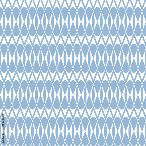 Abstract geometric pattern with lines, rhombuses. A seamless vector background. White and blue texture
