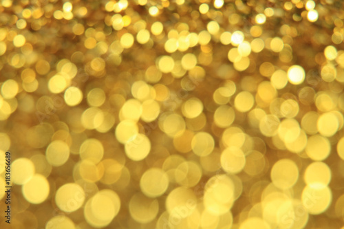Gold abstract light bokeh background