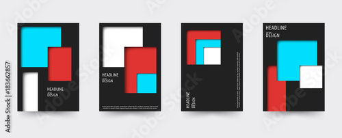 Brochure gradient cover template set