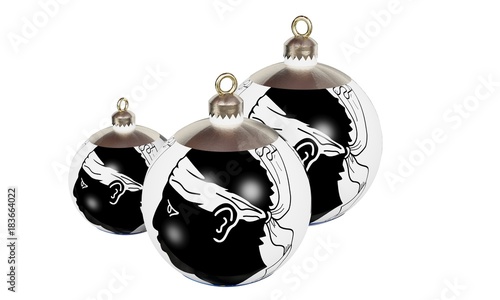 Christmas decoration,  white background.
