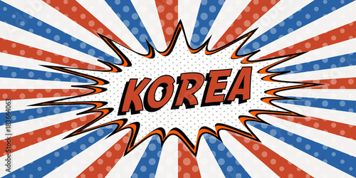 Flag banner of Korea the st...