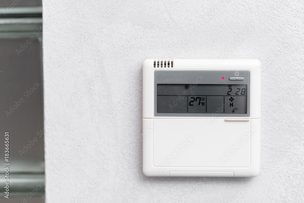 Air Conditioner Remote Control in a hotel room Air Conditioner Remote Control in a hotel room