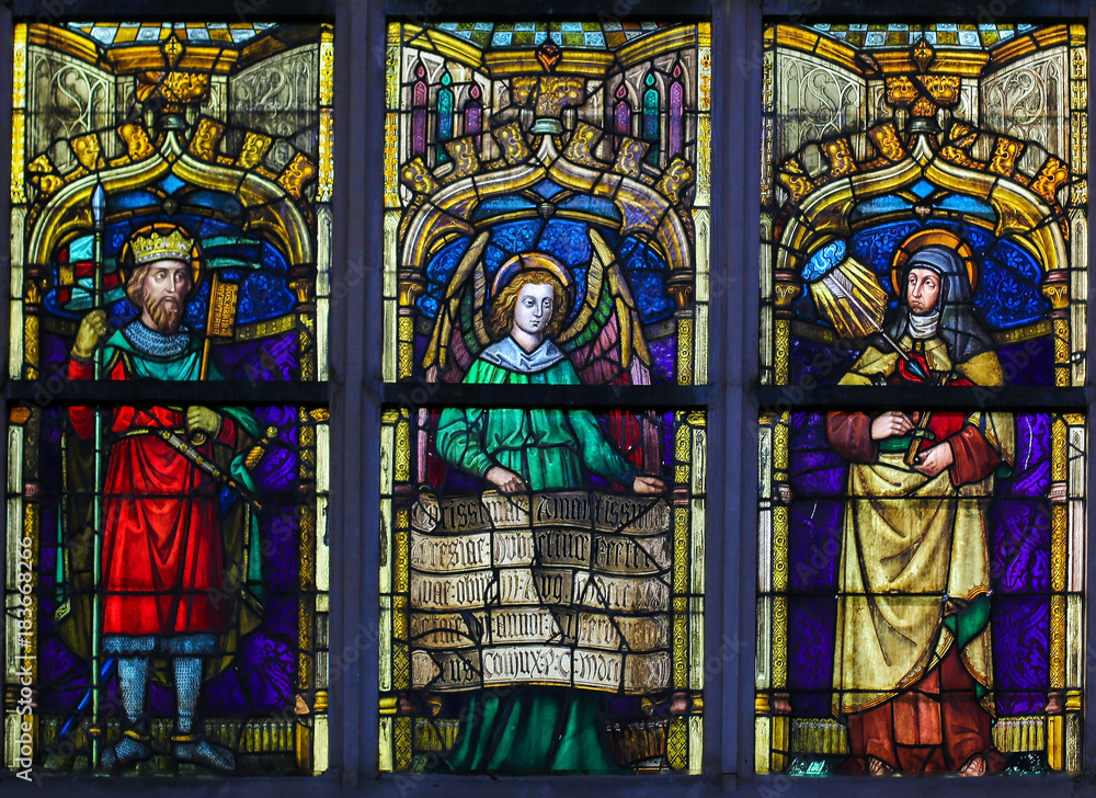 Stained Glass - Ferdinand of Castile and Saint Teresa of Avila