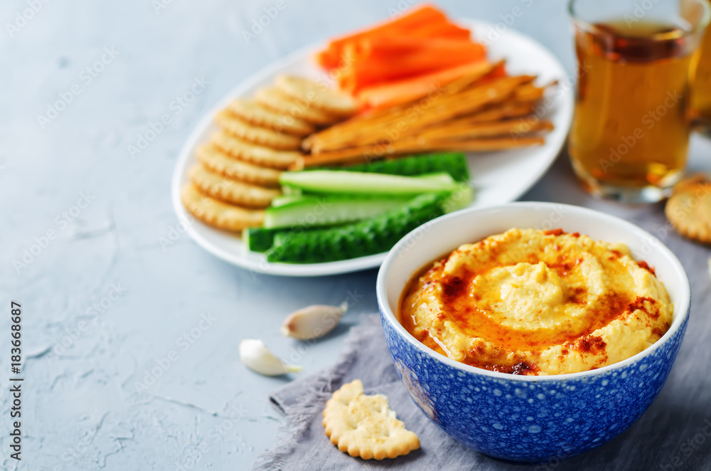 Pumpkin chickpeas hummus with paprika Pumpkin chickpeas hummus with paprika