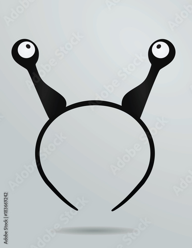 Long eye mask. vector illustration.