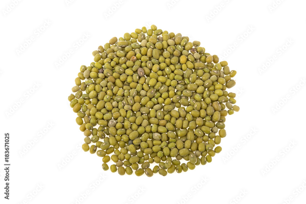 green lentils isolated on white background green lentils isolated on white background