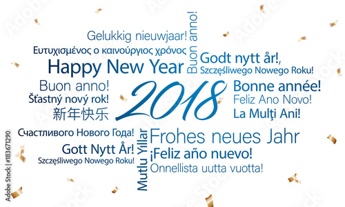 2018 word cloud with different languages