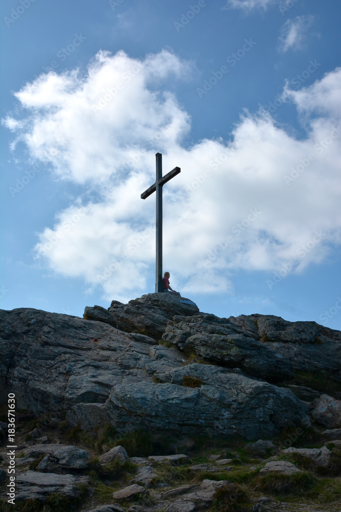 The cross on the top of Grosses Arber The cross on the top of Grosses Arber