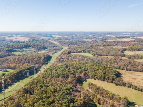 Aerials of Country Farm Land in White Hall, Maryland © Christian Hinkle
