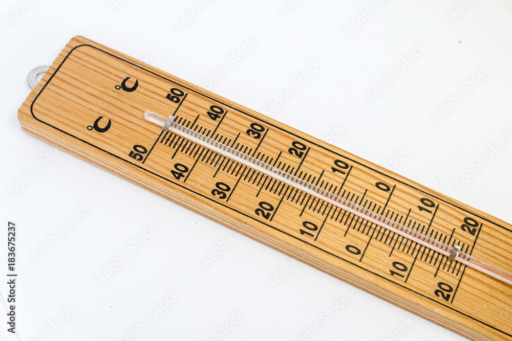 Room thermometer on white background Room thermometer on white background
