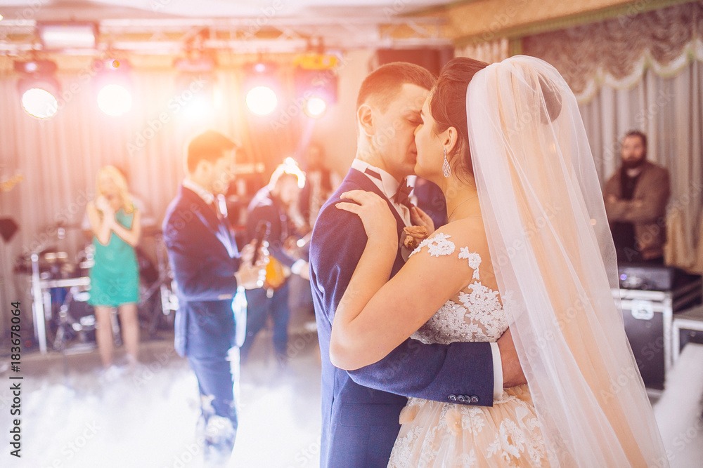 First wedding dance of newlywed