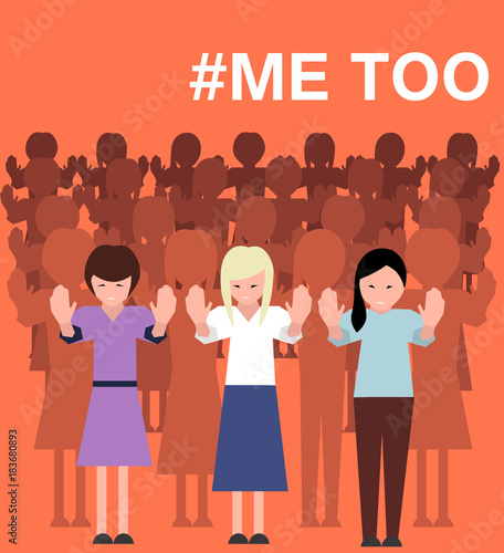 Sexual harassment poster with women