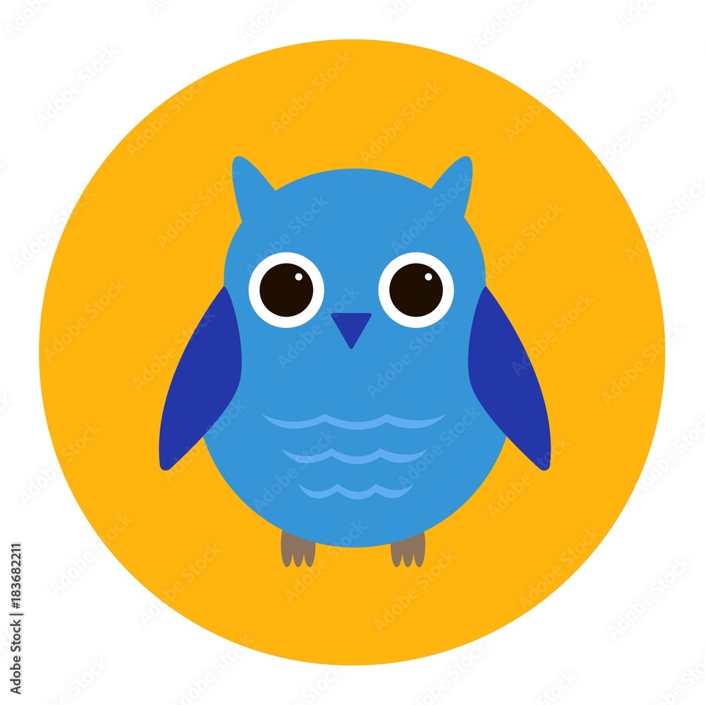 Cartoon owl vector illustration